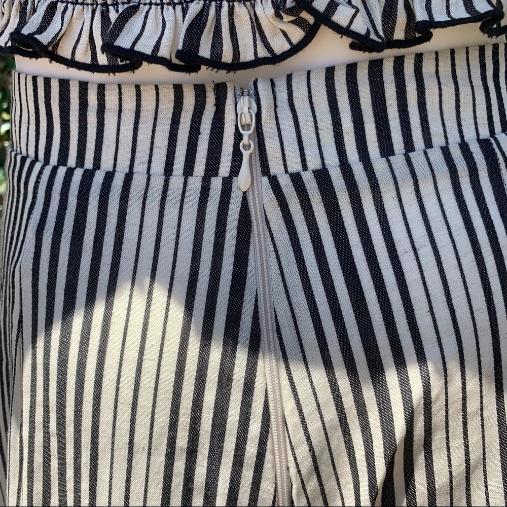 💋NWT Show Me Your Mumu BoHo Crop Top High Rise Striped Puddle Leg Pant Set - Picture 6 of 14